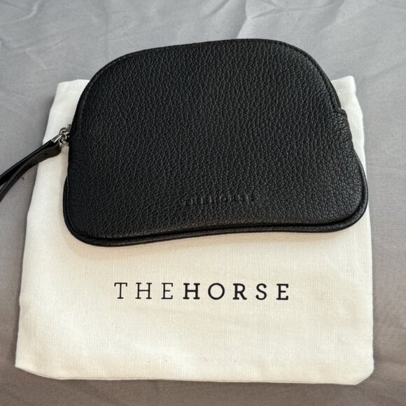 The Horse Handbags - The Horse, Small Pip Pouch, Black Leather, NWOT
